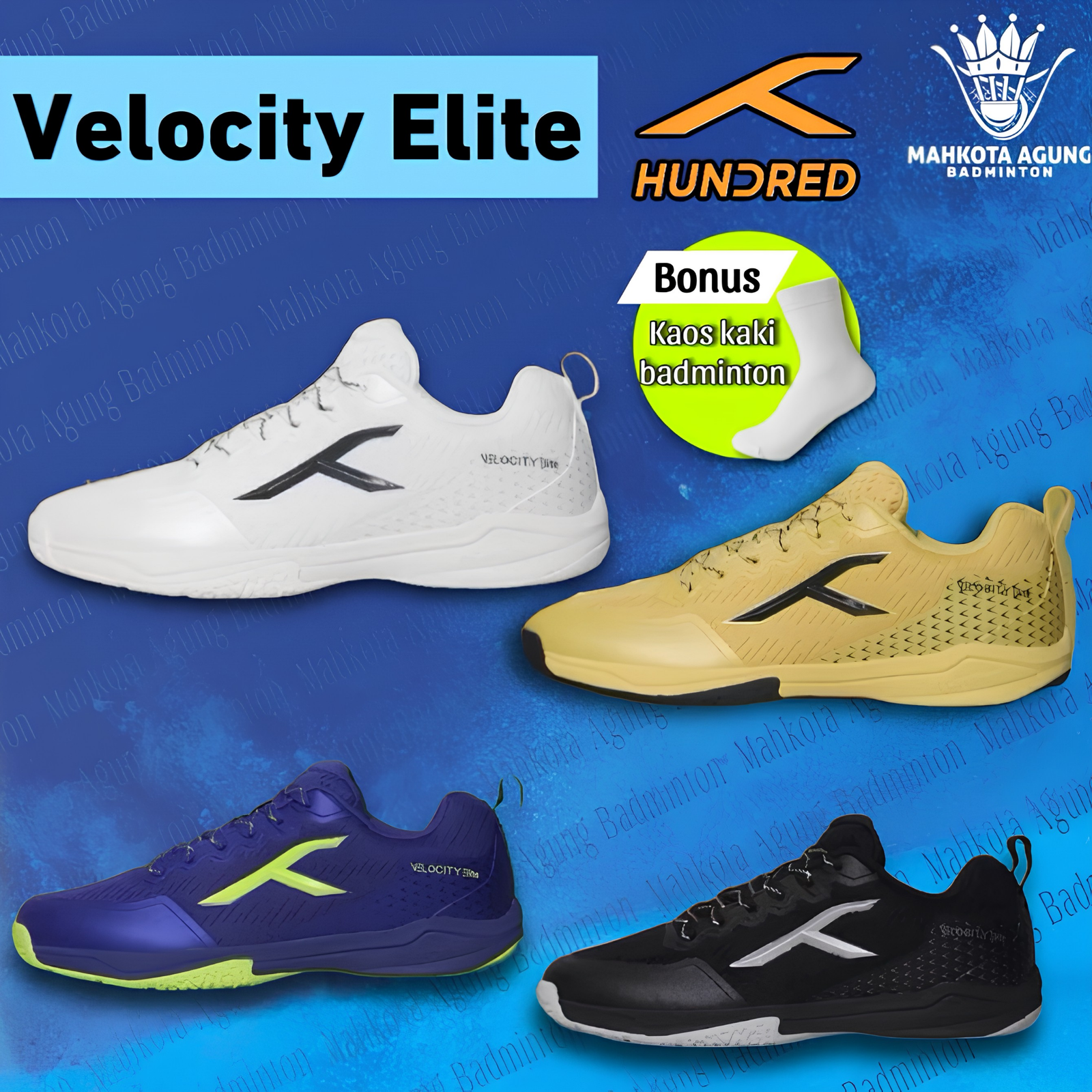Sepatu Hundred Velocity Elite Original