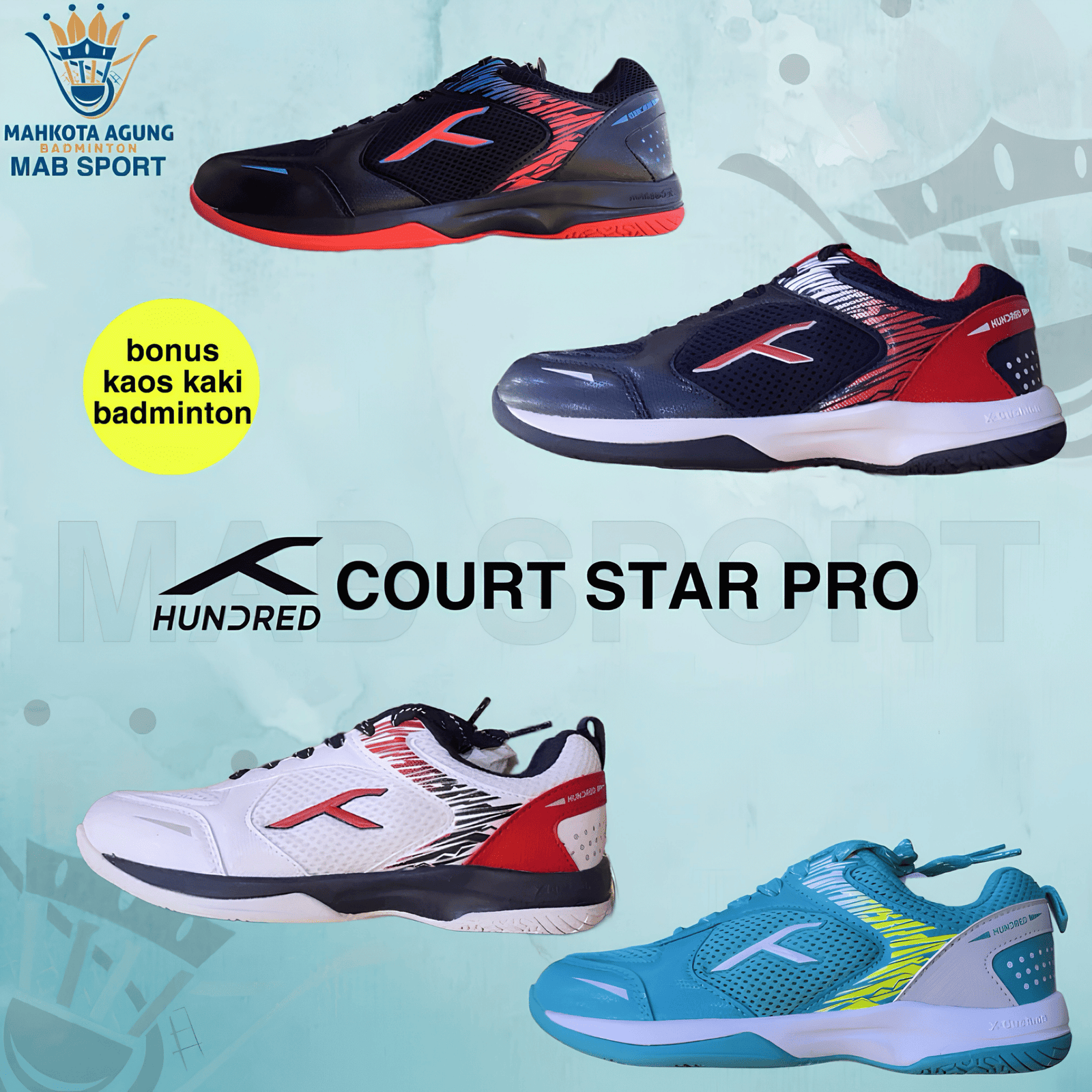 Sepatu Hundred Court Star Pro