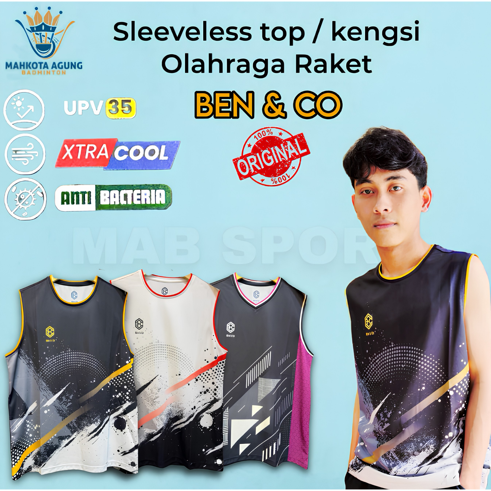 Baju Olahraga Sleeveless Ben&Co