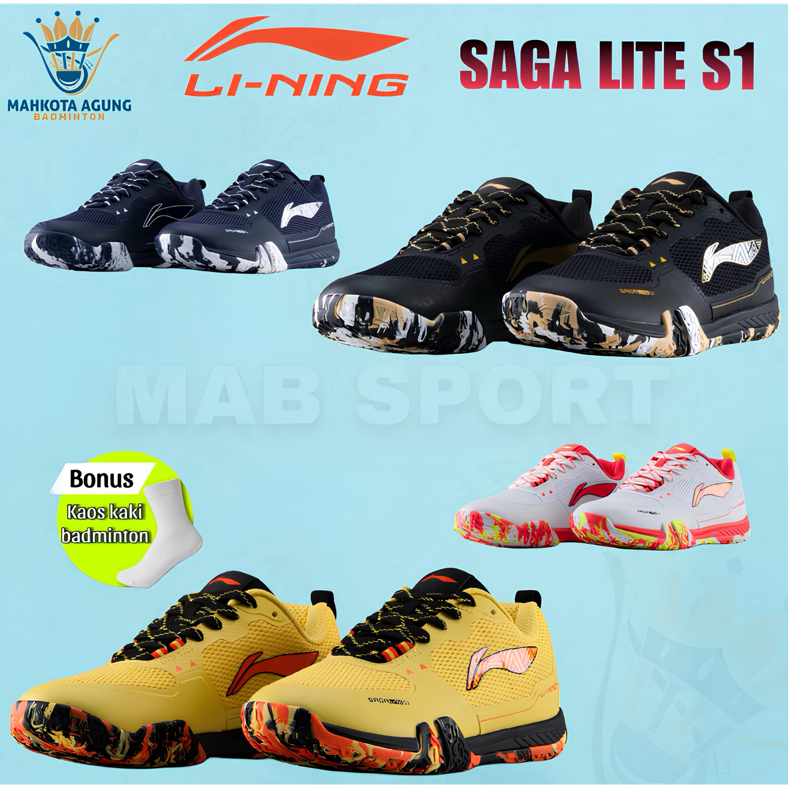 Sepatu Lining Saga Lite S1